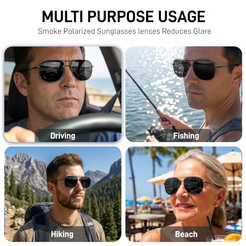 Image of FATHEADZ Oversized Polarized Sunglasses Men & Women - UV Protection RX Ready Wide Fit Eyewear for Outdoor Use - RX Ready