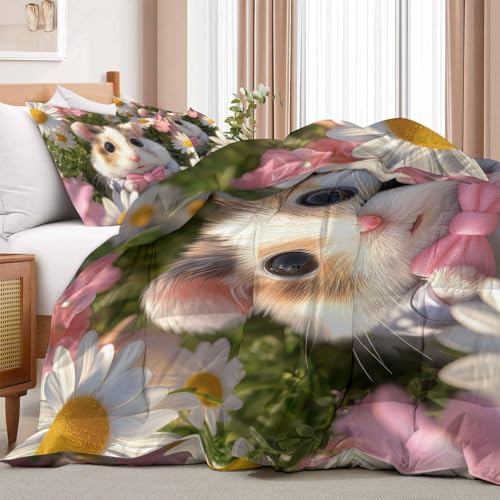 Couette 140x200 cm ultra douce et lavable en machine avec 2 taies