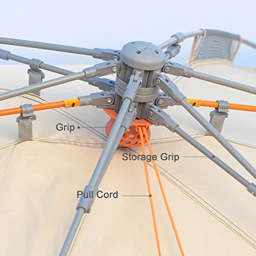 Carpa de camping GagalU pop up para 4 personas hexagonal miniatura 4