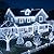 LJLNION 300 LED String Lights Outdoor Indoor, Extra Long 98.5FT Super Bright Christmas Lights, 8 Lighting Modes, Plug in Waterproof Fairy Lights for Holiday Wedding Party Bedroom Decorations ( White)