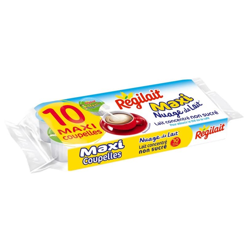 REGILAIT - Nuage De Lait Entier Maxi Coupelles 140G - Lot De 4