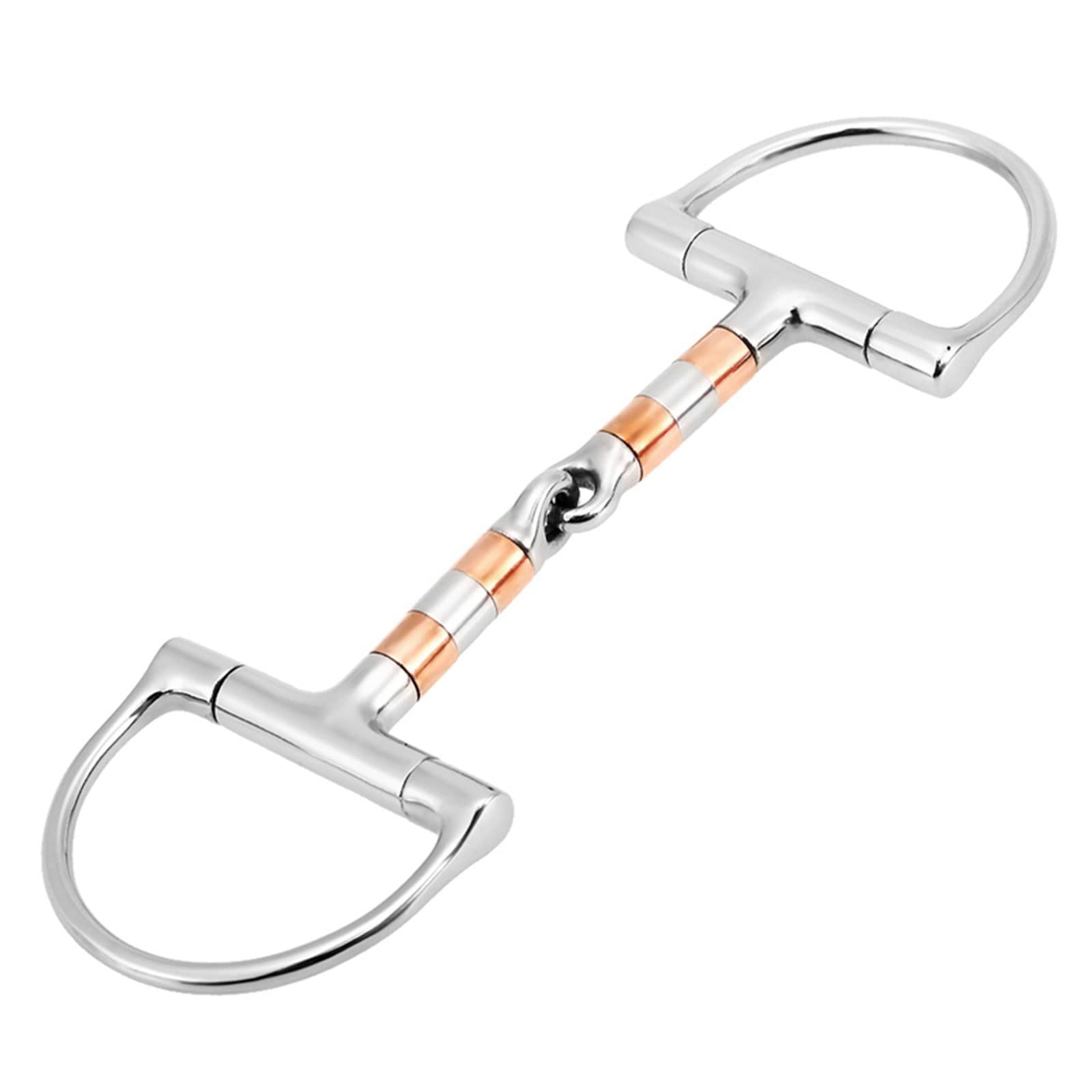 Wygwlg Broca de Anillo D de Caballo de Acero Inoxidable, Accesorios ecuestres Resistentes para decoración de Mochila (Color : Silver, Size : 13.3cm)