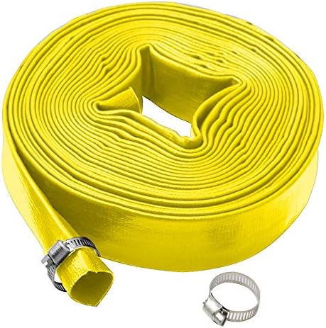 MYLEK Submersible Water Pump 750W Electric with Heavy Duty 20M Layflat Hose for Clean or Dirty Water with Float Switch - for Floods, Pools, Gardens, Wells, Ponds, Hot Tubs (750W Pump & 20M Hose)