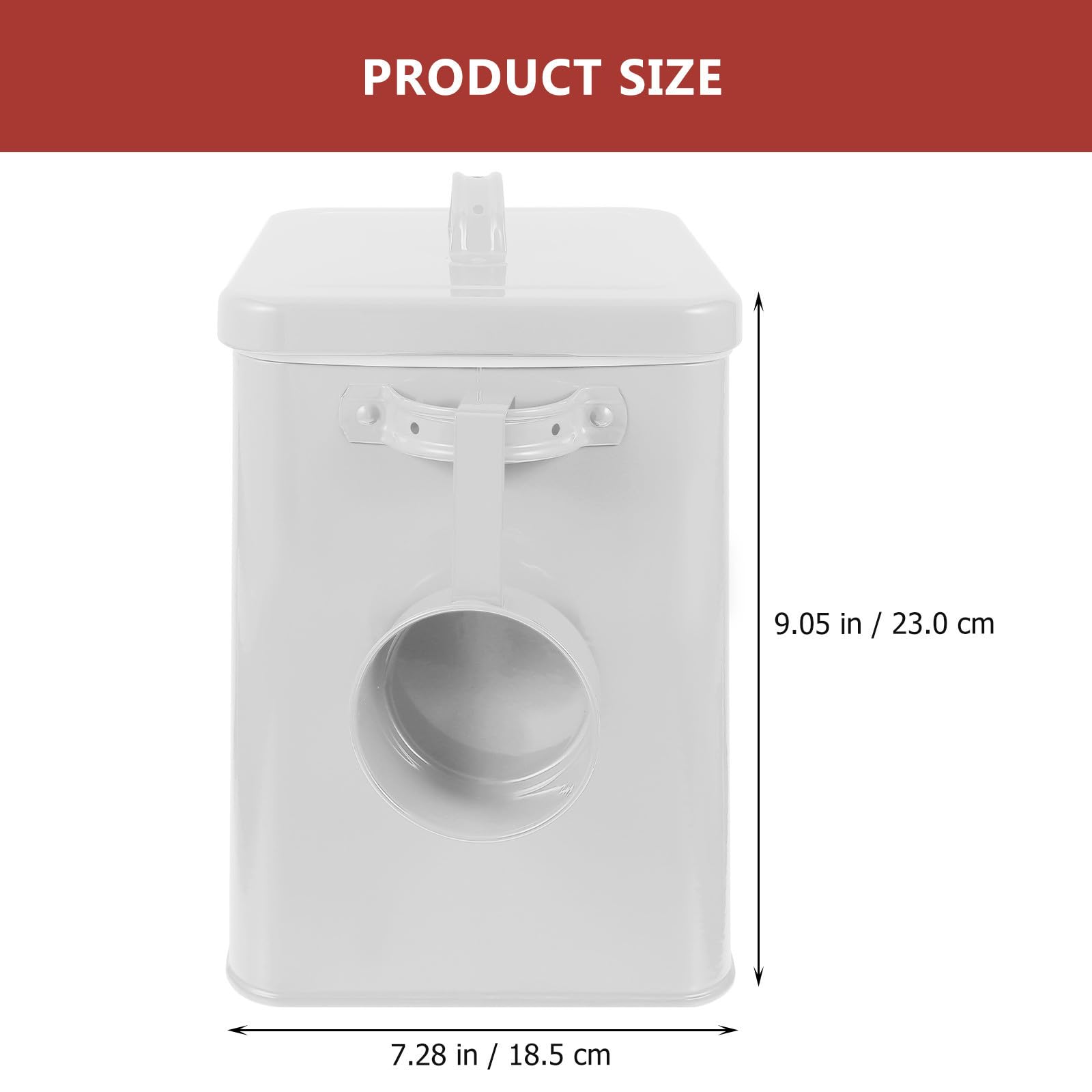 iplusmile Boîte de Nourriture Sèche Conserve Aliments au Sec et Propres en Fer Blanc Grosse Capacité Récipient Hermétique pour Croquettes et Farine Cuisine