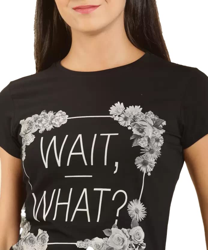 Image of Lyra Women's Cotton Regular Fit T-Shirt