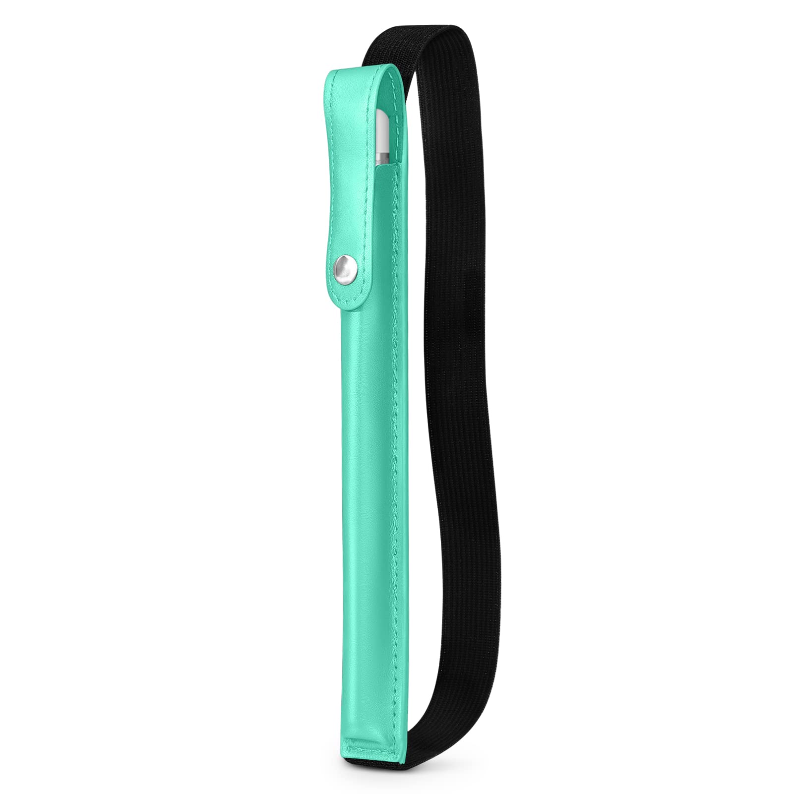 DTTO Pencil Case for New Apple Pencil Pro, Apple Pencil 1st/2nd Generation & Apple Pencil (USB-C), PU Leather iPad Pencil Sleeve Pouch with Detachable Elastic Band Attach to iPad, Mint Green-image-19
