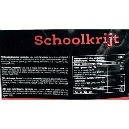 Venco Holland Lakritze 'Schoolkrijt' 6 Packungen a 1kg (Minze-Anis)