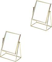 Vista 1 de Angoily 2 Pcs Table Makeup Mirror Desktop Makeup Mirror Makeup Vanity Mirror Espejos para Maquillaje Beauty Mirror Desk Magnifying Mirror Mirrors