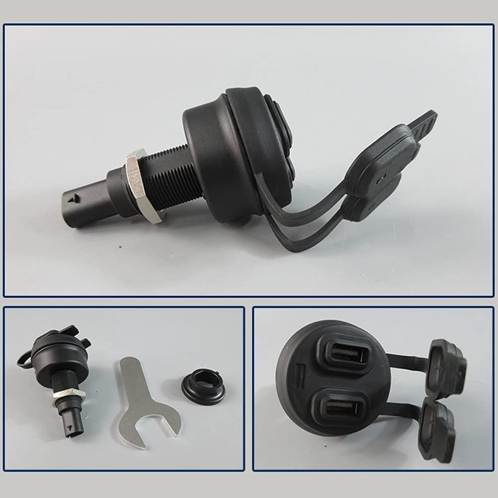 Cargador USB de 5 V para motocicleta, adaptador de alimentación de puerto USB doble para BMW R1200GS R1250GS R1250RT R1200RT R nineT K1600GT K1600GTL K1300S K1300GT G310GS F900R F900XR F850GS F750