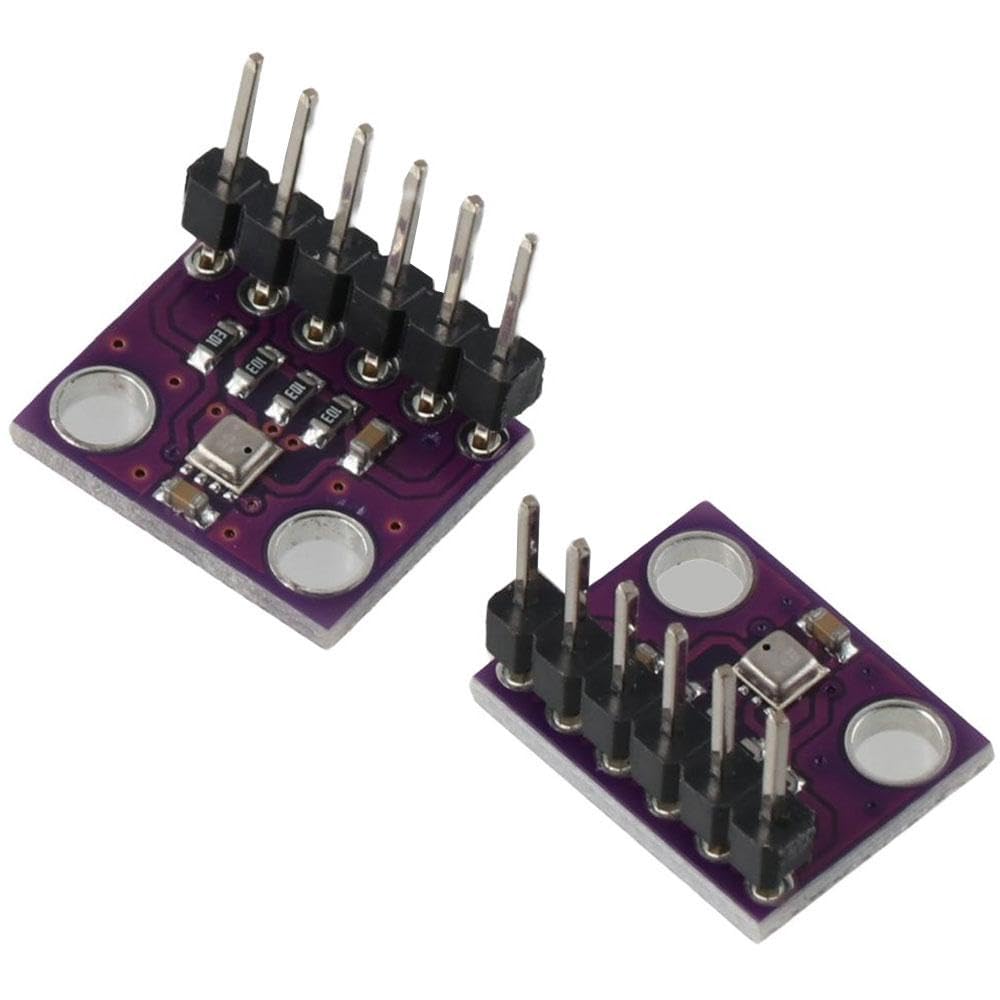 SHUATI Atmospheric 2pcs with IIC I2C Breakout High Precision BME280 3.3V Temperature Humidity Sensor High Speed Barometric Pressure Sensor PCB