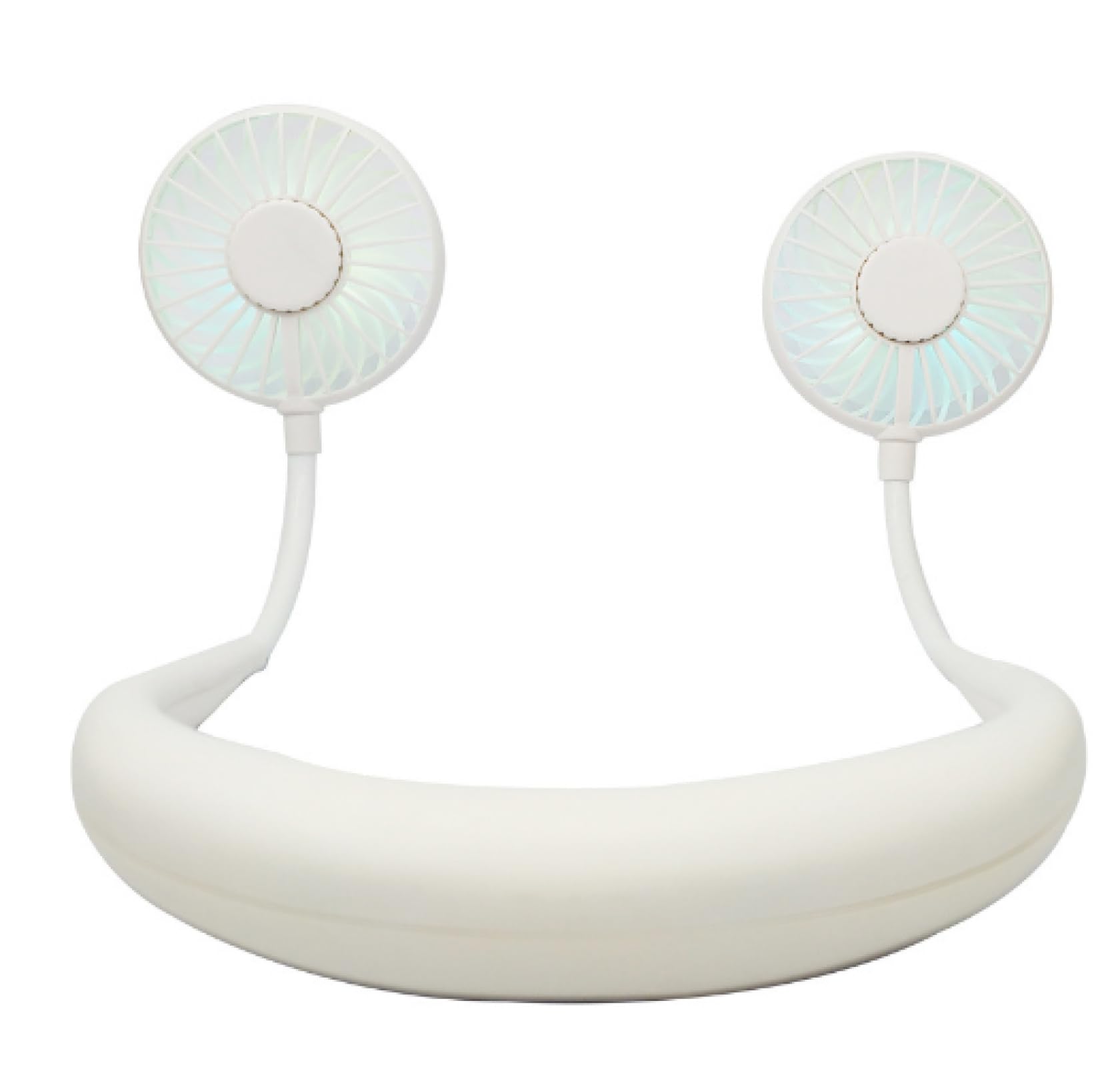 Ventilateur de cou portable rechargeable USB pliable avec mini écran LED