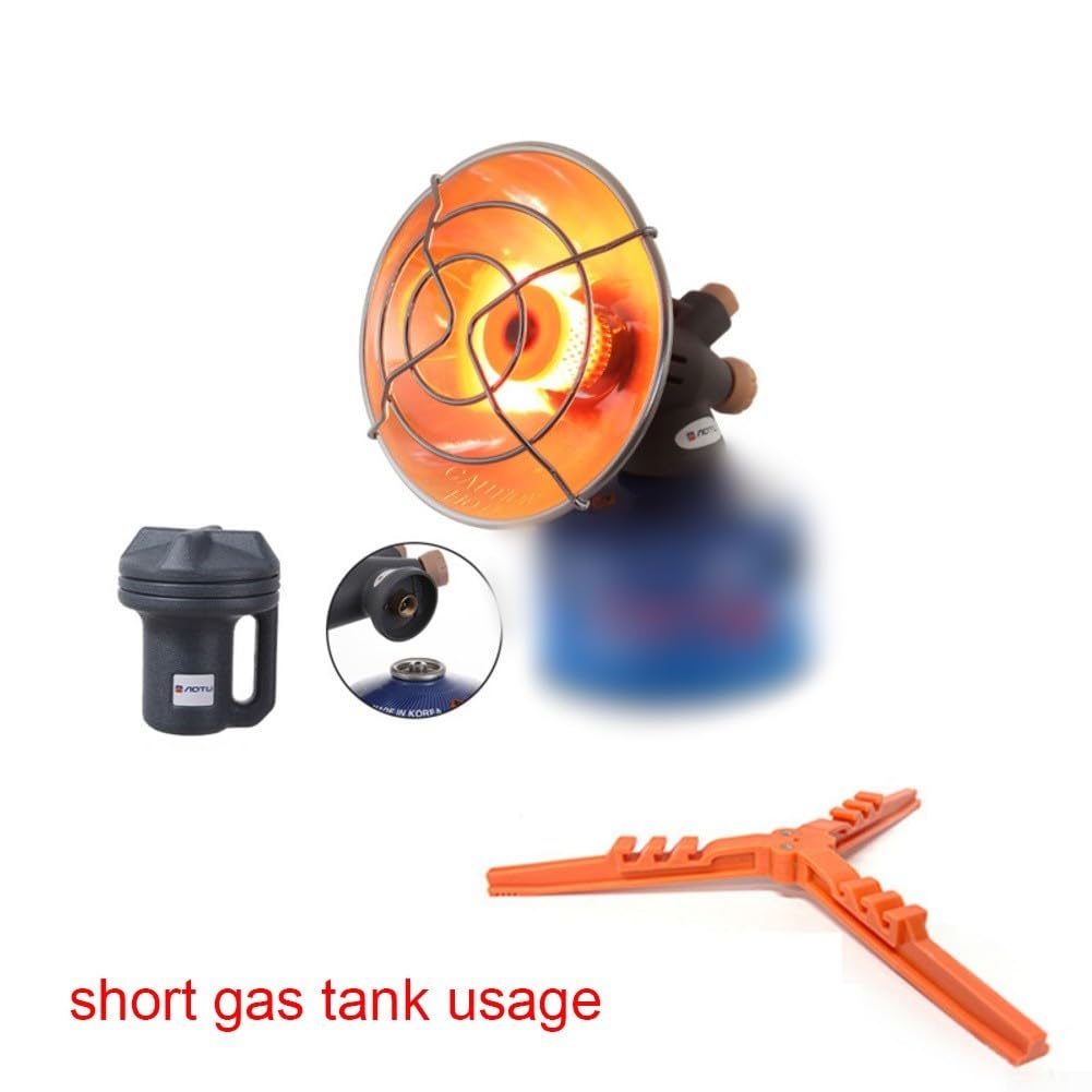Chauffage électrique à gaz avec base pliable portable, niveaux de chaleur réglables pour le camping, la pêche et la terrasse (B)