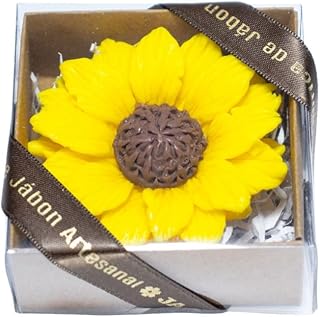 JA BONITA FÁBRICA - Flor de Jabón Perfumada en Caja | Diseño Único de Glicerina sin SLS | Ideal para Bodas y Aniversarios | Decoración del Hogar | Hecho en España, Amarillo