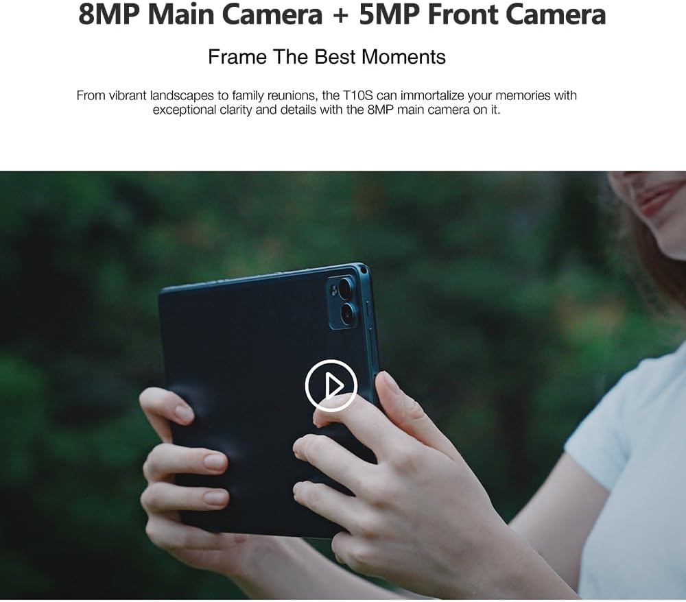 DOOGEE T10S Tablet (2023), 11GB RAM + 128GB ROM (TF 1TB) Octa-Core, Batteria 6600mAh, 10.1 Pollici TÜV SÜD, Dual 4G LTE/SIM, Fotocamera 8MP + 5MP, Android 13, GPS Gesichts-ID OTG Widevine L1 Nero DOOGEE T10S Tablet (2023), 11GB RAM + 128GB ROM (TF 1TB) Octa-Core, Batteria 6600mAh, 10.1 Pollici TÜV SÜD, Dual 4G LTE/SIM, Fotocamera 8MP + 5MP, Android 13, GPS Gesichts-ID OTG Widevine L1 Nero