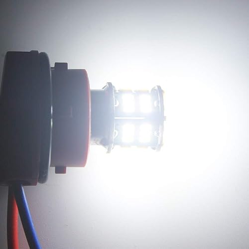 Miniatura 4 de Paquete de 4 bombillas LED BAY15D superbrillantes de 6500 K, color blanco de baja potencia, 1157 2057 2357 7528, repuesto para luces de marcha atrás