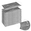 Wecolor 100 Pcs Disposable 3 Ply Earloop Face Masks, Suitable for Home, School, Office and Outdoors (Gray)