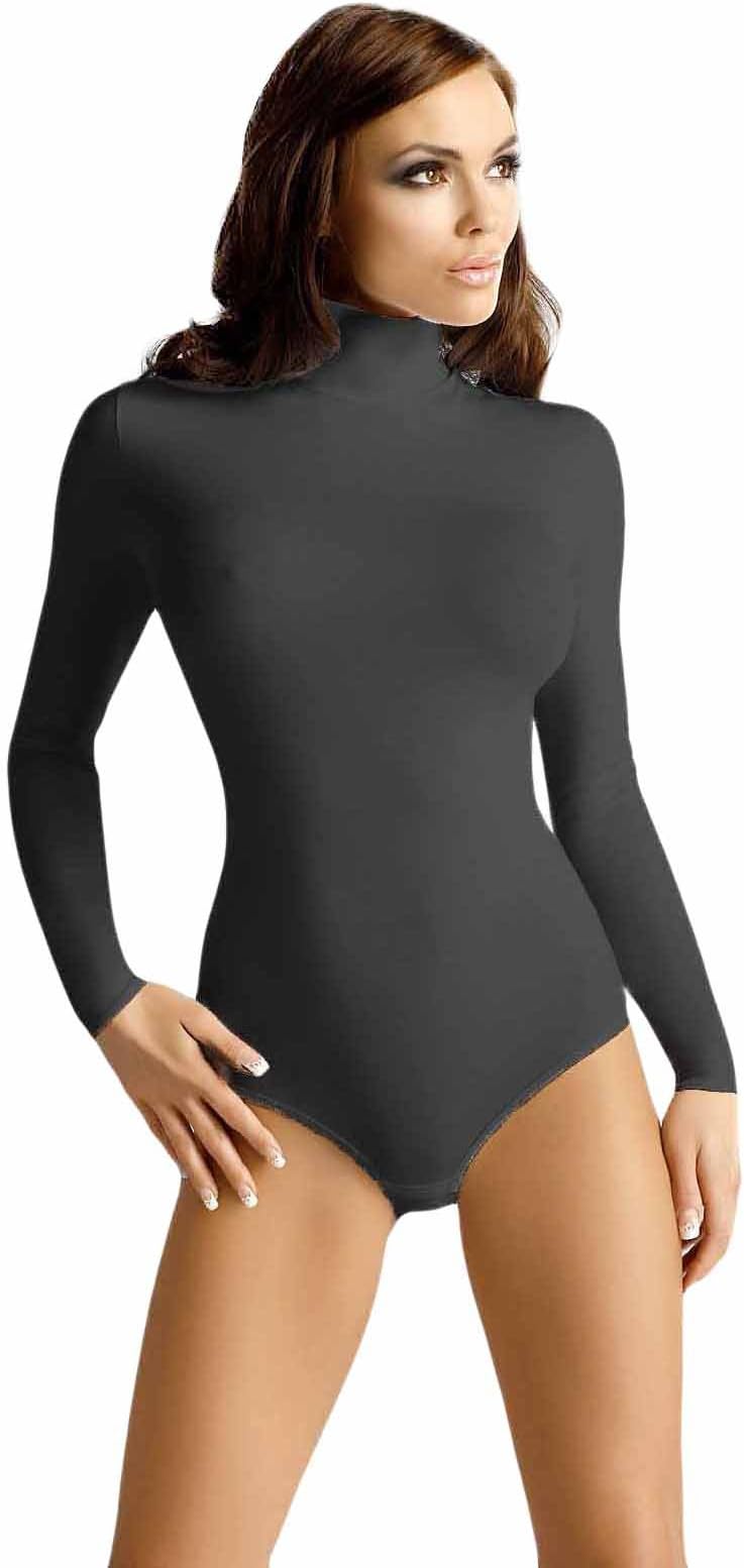 Vestiva BD 023 Womens Bodysuit Leotard Body Long Sleeves - Made In EU