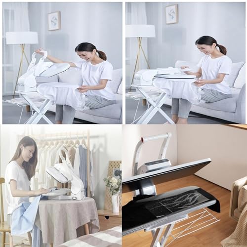 66cm Steam Iron Press, 1800W Digital Ironing Machine con pantalla con toque LED y Prompt de voz. 5 Configuraciones de tela para la lavandería comercial en casa. Carrete de seguridad de cierre automáti