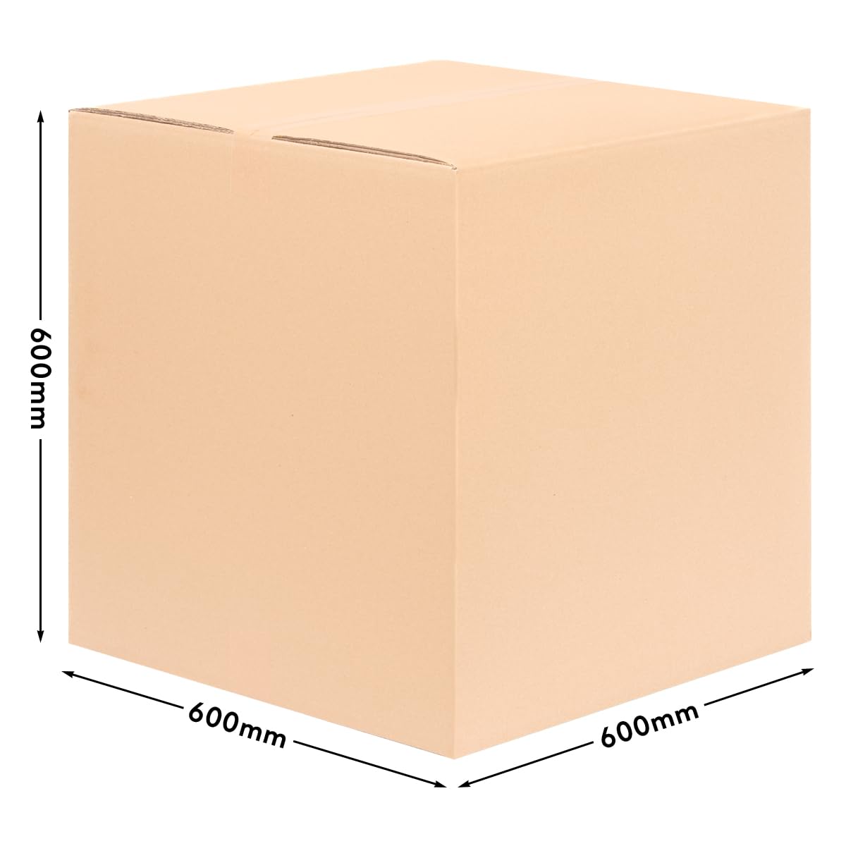 verpacking Scatole pieghevoli 600 x 600 x 600 mm Marrone (misure interne 588 x 586 x 579 mm) KK 122 a 2 strati Cartone per spedizione grande DHL DPD GLS Hermes cartone robusto (150 pezzi)
