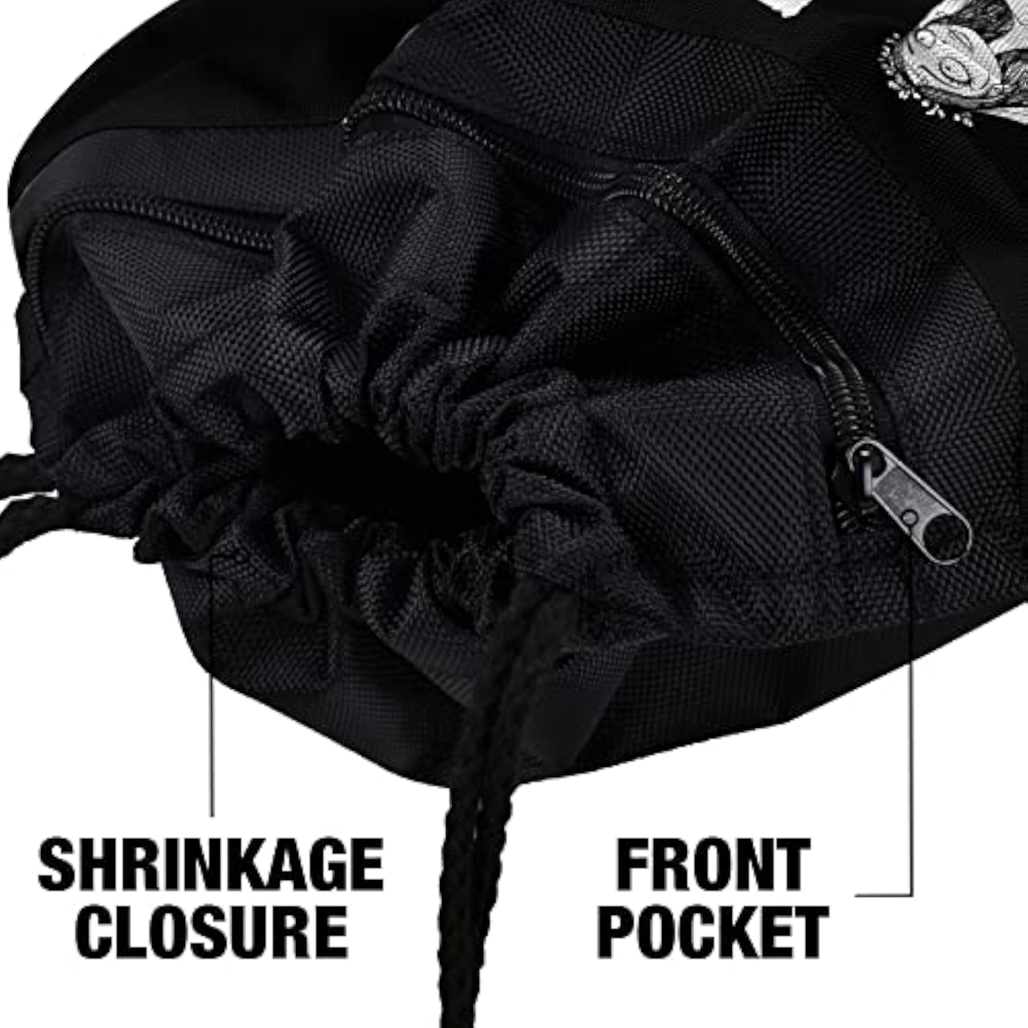 Corpse Bride Logo Drawstring Backpack, Perfect for Gym & Yoga