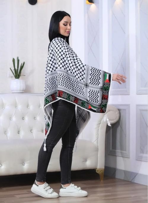Cities & Flag Embroidered Palestinian Keffiyeh – Cultural Identity Scarf Honoring Palestine’s Legacy3