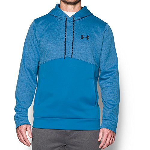 Under Armour Men's Storm Armour Fleece Twist Hoodie, Brilliant Blue/Midnight Navy, Large