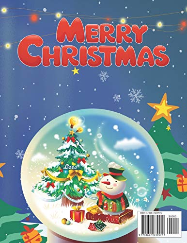 Christmas Activity book For Kids: Fun Children’s Christmas Gift or Present for Toddlers & Kids - 50 Beautiful Pages to Color with Santa Claus, Reindeer, Snowmen & More! image 4