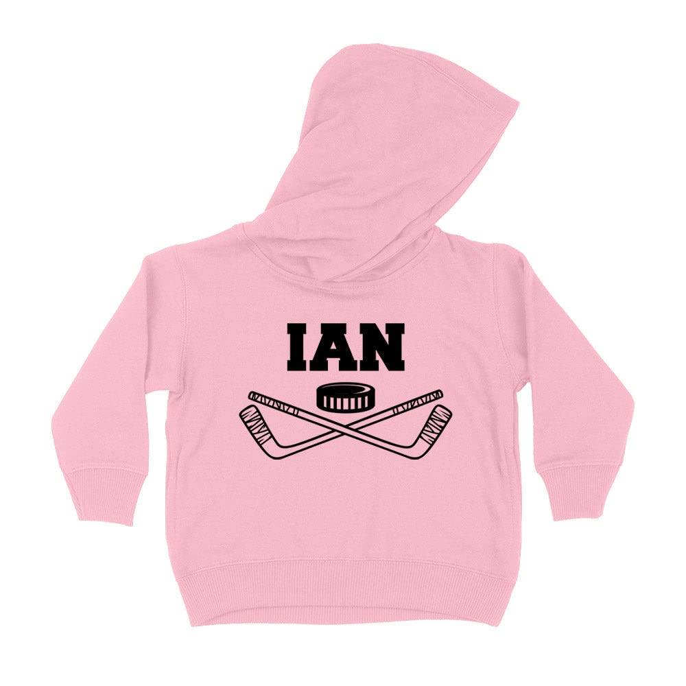 Hockey Ian Kids Hoodie Sweatshirt Toddler 4T Light Pink