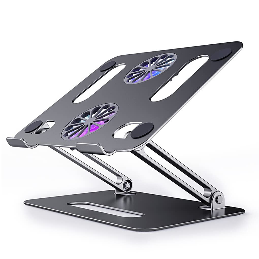 IOIUSKKU Soporte para computadora portátil para Escritorio Base Ajustable Diseño ergonómico Estante de aleación de Aluminio portátil Soporte de Escritorio Suministros de Oficina