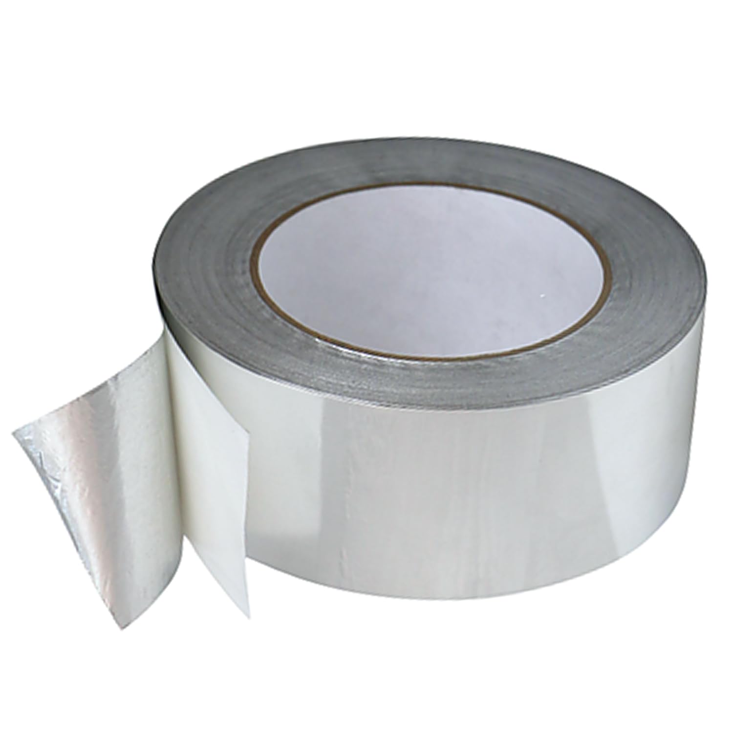 J.V. Converting JVCC AF20 Aluminum Foil Tape – 2 mil Linered, Venture Formula Acrylic, 73 oz/in Adhesion, -22°F to 248°F, HVAC Duct Sealing & Insulation Repair Aluminum Tape (Silver, 4 in. x 50 yds.)