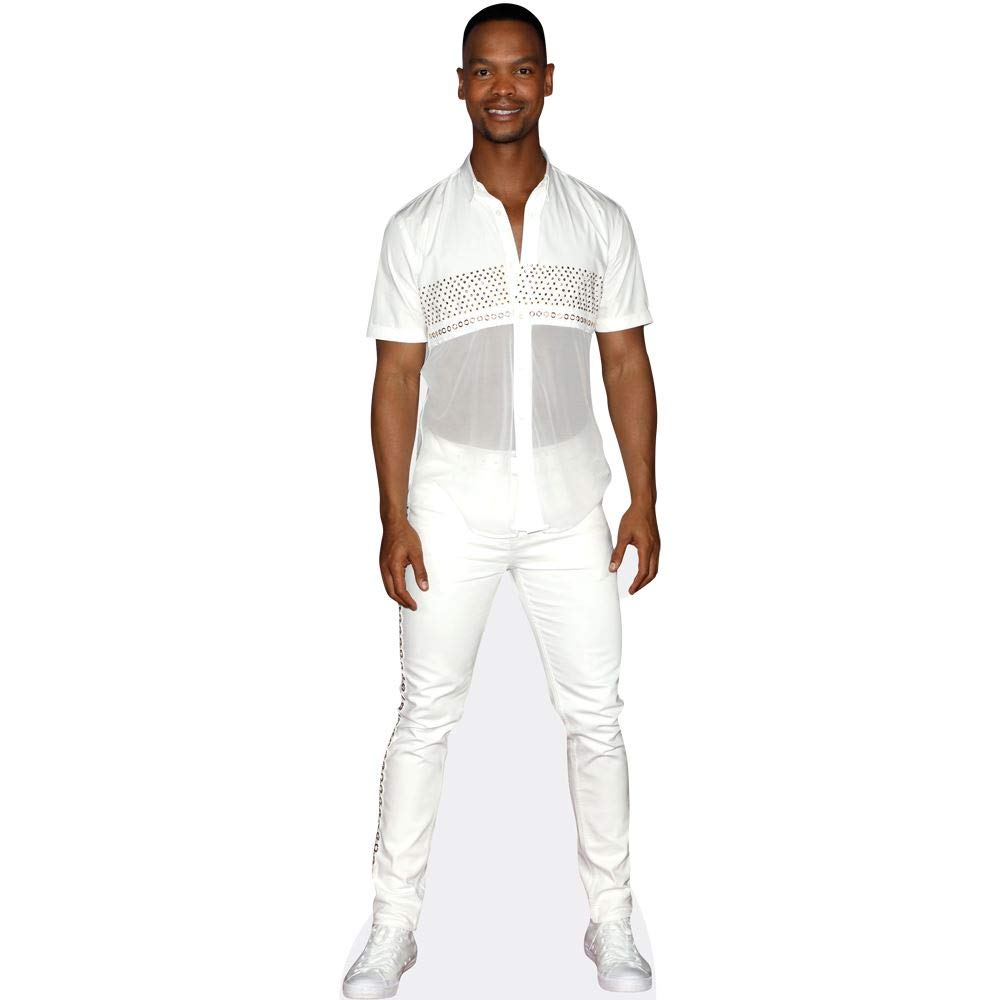 Johannes Radebe (White Outfit) Mini Size Cutout