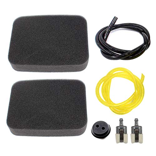 Aisen 2× Air Filter 502844401 Fuel Filter Line For Husqvarna 150BT 350BT 350BF 560BFS 560BTS Red Max EBZ5100 EBZ5100Q EBZ5100RH EBZ5150 EBZ5150RH EBZ6500 EBZ6500RH Backpack Blower