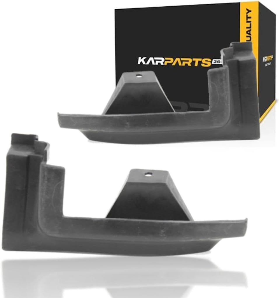 For Chevy C1500/K1500 1994 95 96 97 98 1999 Bumper Filler Driver and Passenger Side | Pair | Front | Black | Replacement For GM1088168, GM1089168 | 12375170, 12375171