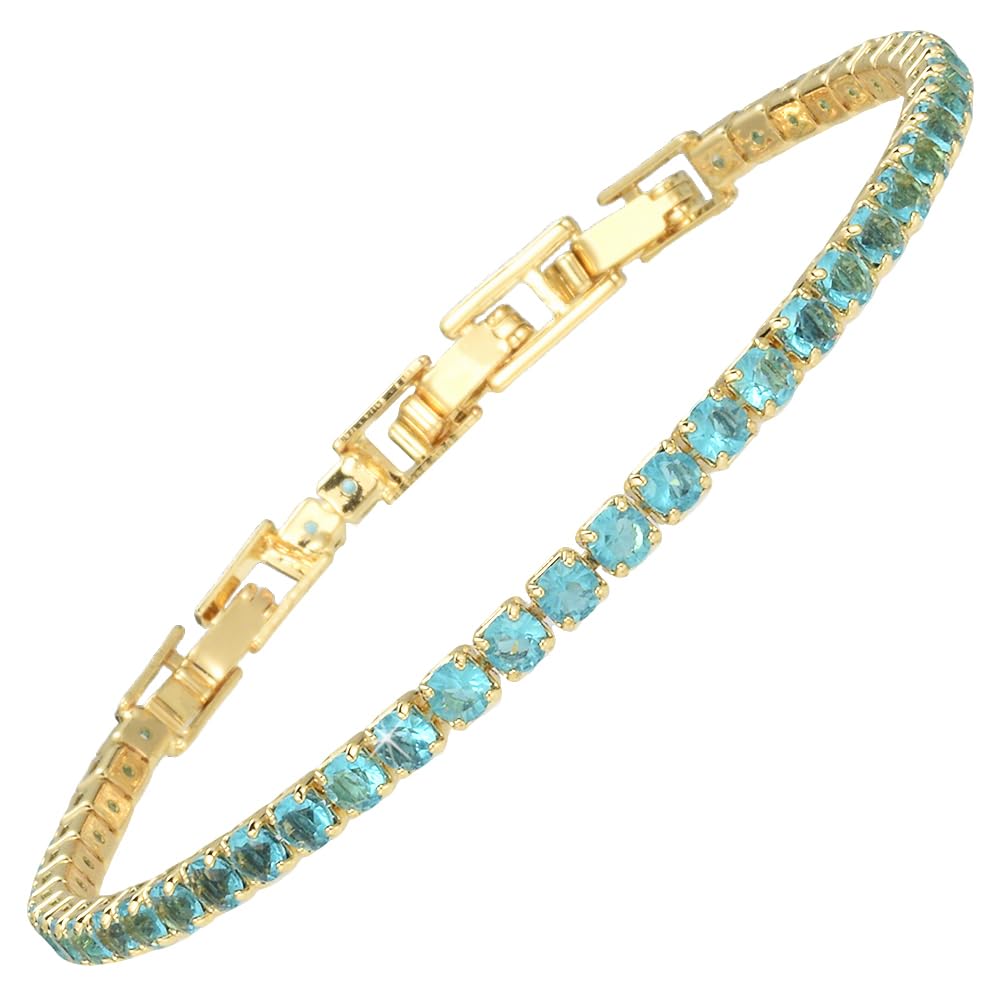 RIZILIA Not-Your-Basic Minimalist to Statement CZ Tennis Bracelet for Women