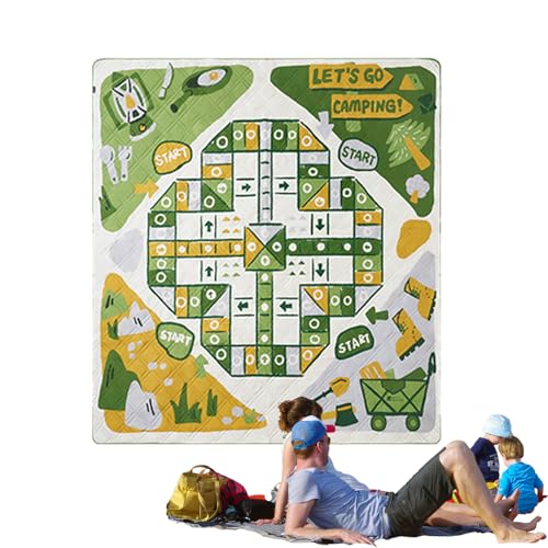 Tappetino da picnic per esterni, lavabile con per il trasporto, grande coperta da picnic a tema gioco, per festival musicali, campeggio, stadio, spiaggia, soggiorno, prato, cortile