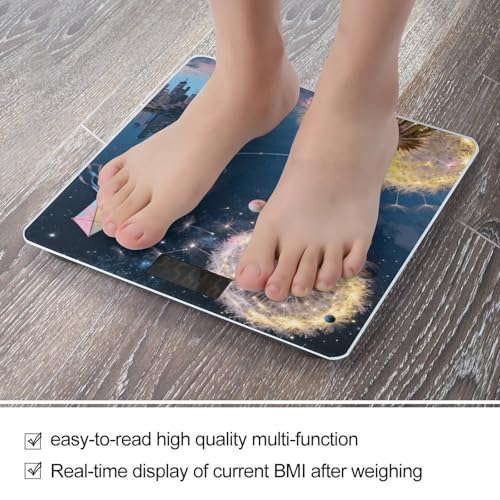 Báscula digital para baño con pantalla LCD y base antideslizante miniatura 5