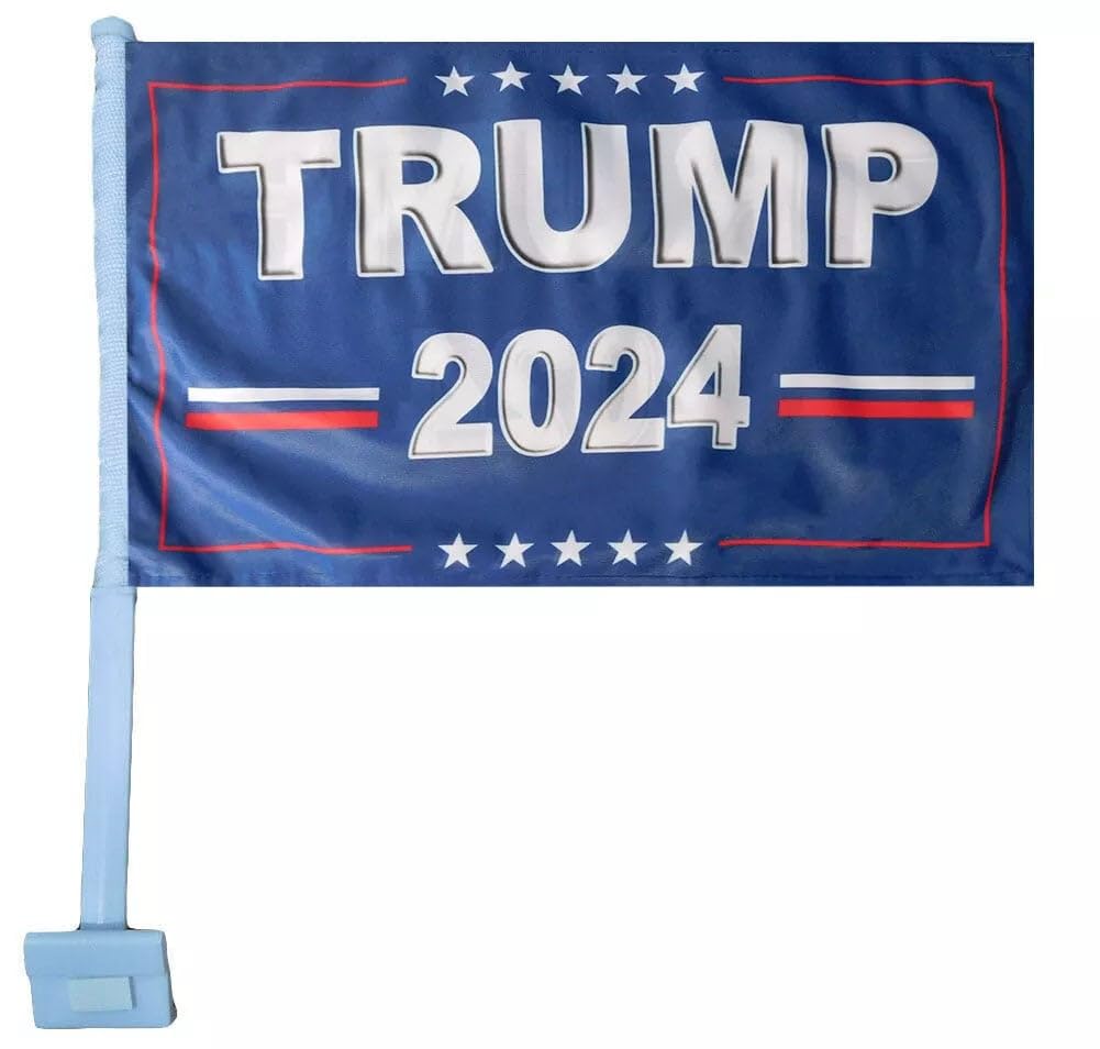 Premium DOUBLE-SIDED Trump Vance 2024 Flag 12X18 3Ply CAR BOAT FLAG BANNER R25