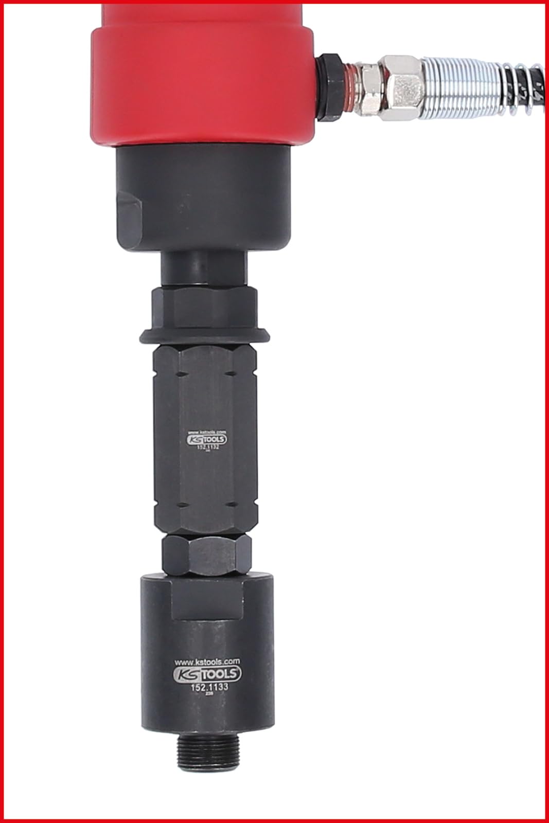 KS Tools 152.1130 Druckluft Injektoren-Auszieher-Satz, 9-tlg