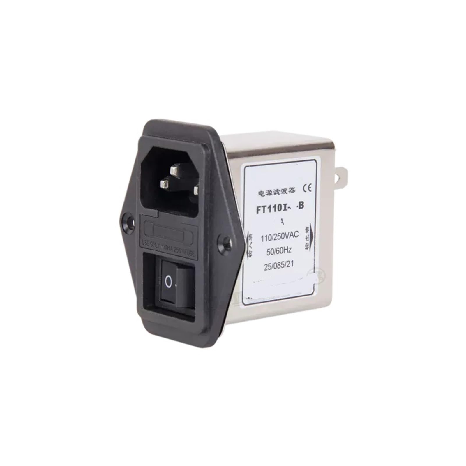 IEC Steckertyp Netzfilter FT110B-1-B Einzelsicherung