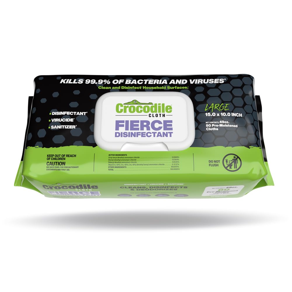 Crocodile Cloth Fierce Disinfectant Wipes