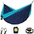 Wise Owl Outfitters Hammock for Camping Double Hammocks Gear for The Outdoors Backpacking Survival or Travel - Portable Lightweight Parachute Nylon DO Navy & Lt Blue