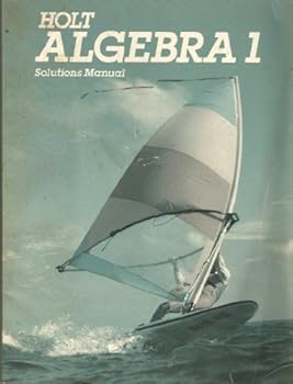 Unknown Binding Algebra 1 (Holt Solutions Manual) Book