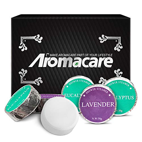 Shower Steamers for Men and Women, 6x Lavender And Eucalyptus Vapor Tablets Bath