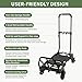 2-in-1 Black Folding Small cart, Outdoor Cargo handling Vehicle, Flatbed Trailer with a Load Capacity of 330 pounds (1, Black Brake)