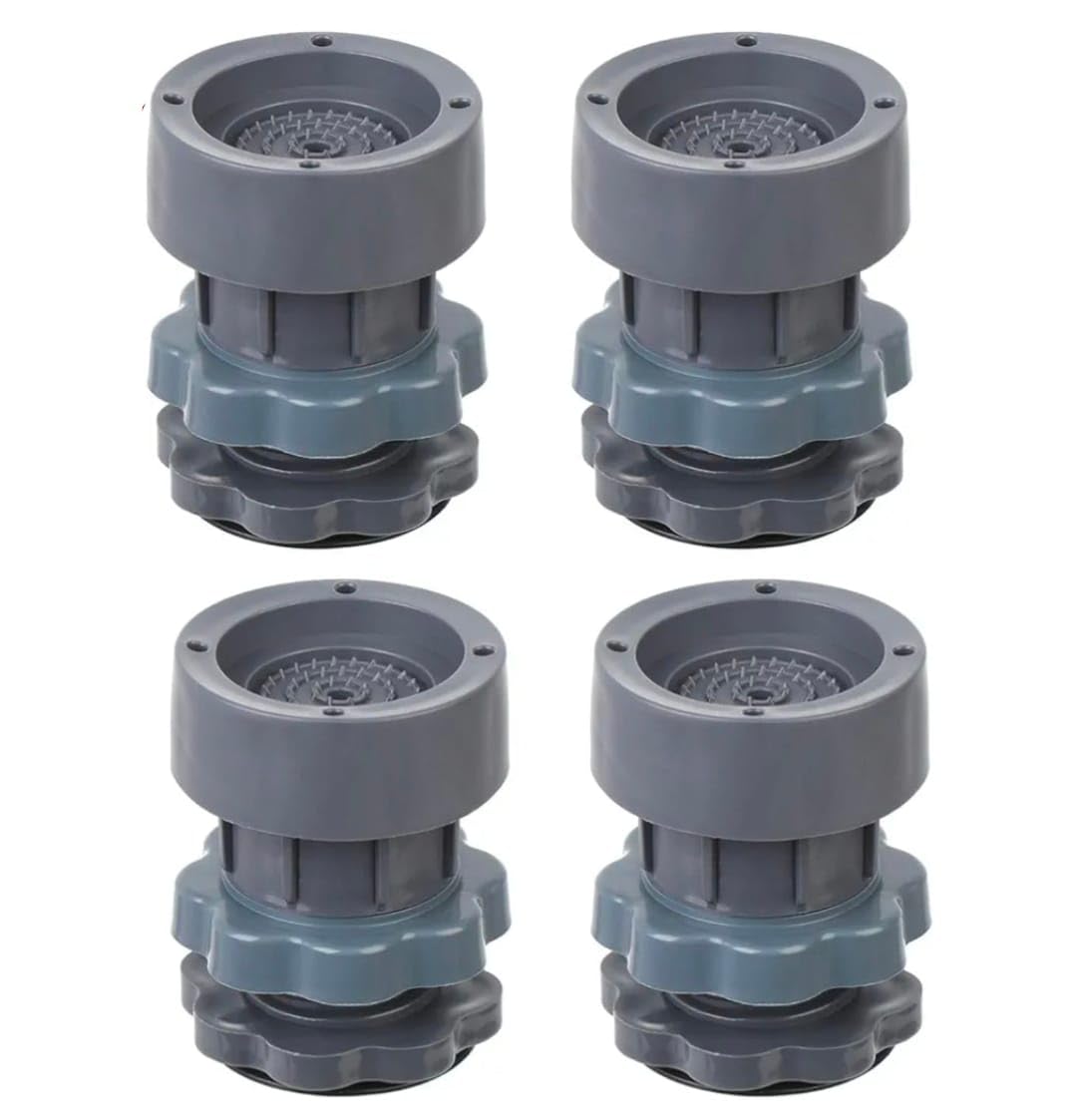 Washing Machine Vibration Pads Stand, Height Adjustment Washing Machine Stand with Anti-Slip Rubber Pad (4 Pcs Set)-image-12