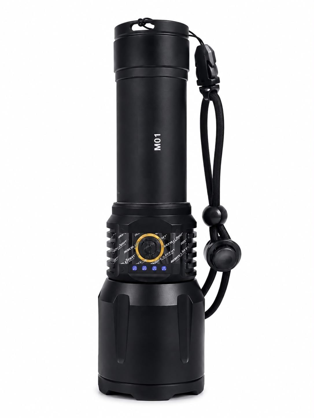 RL-M01 200W LED Torch Light Rechargeable, Heavy Duty Metal Flashlight with Zoom Focus, Type-C Fast Charging, 2400mAh Battery, Super Bright Long Range for Outdoor & Emergency-image-37