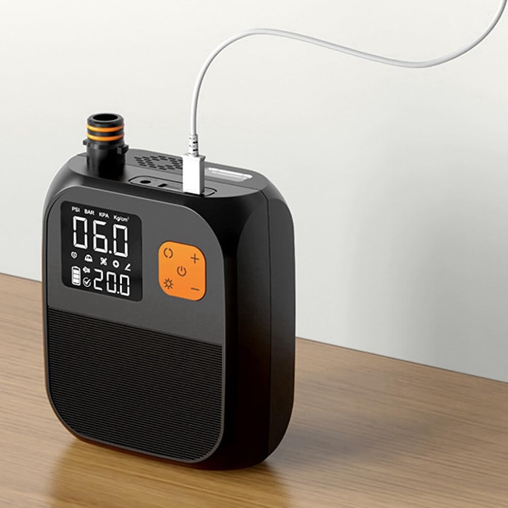 Bomba de Aire Eléctrica Portátil 80W 8000mAh Inflador de Batería para de, Botes y Kayaks Bolsa Regular