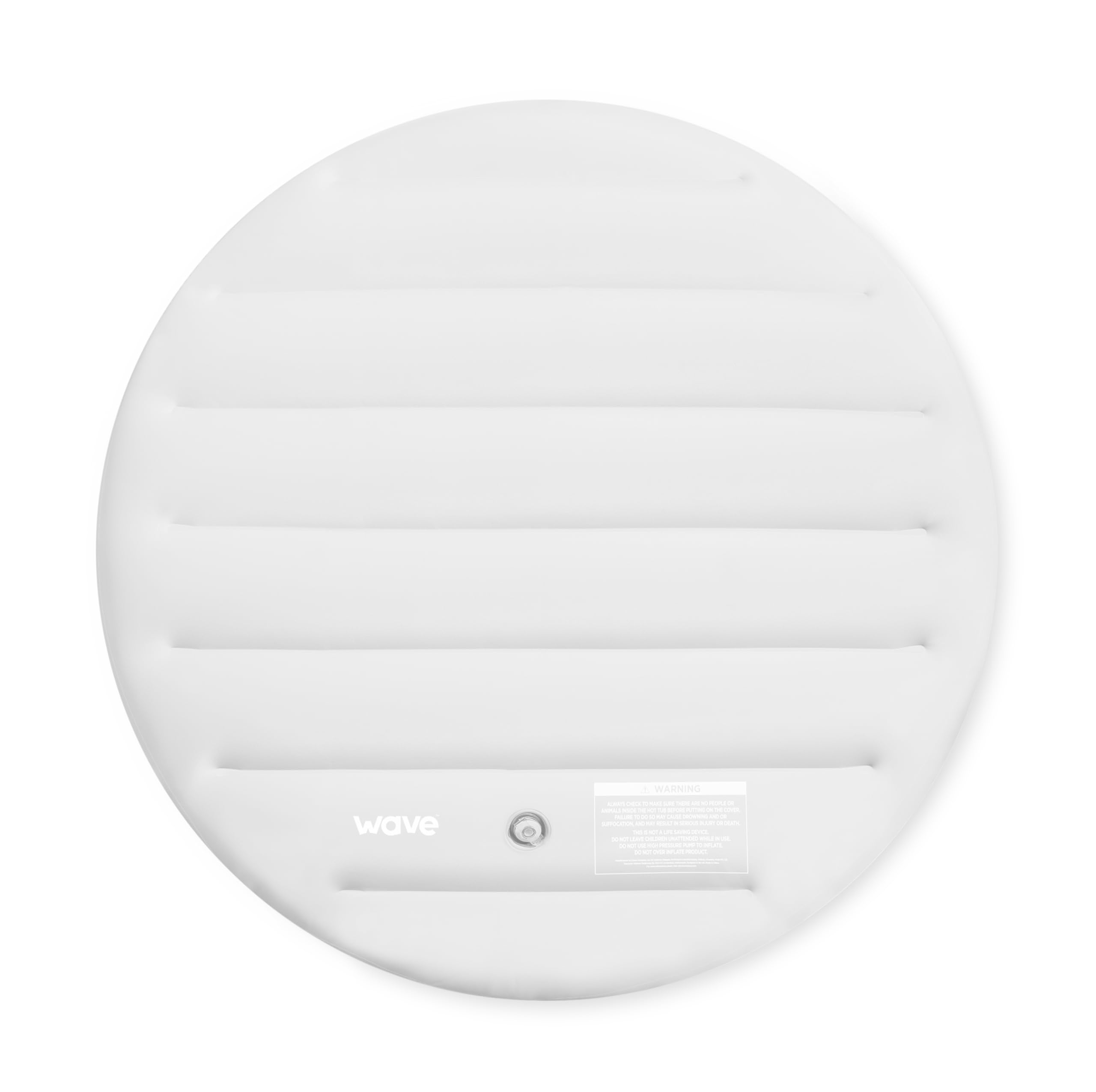 Wave Inflatable Hot Tub Cover | Waterproof, UV-Resistant, Durable Thermal Insulation (Round, 6 Person)