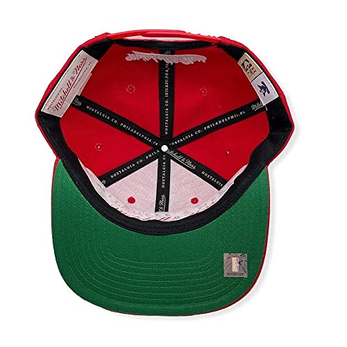 Mitchell & Ness Philadelphia 76ers Snapback Rojo miniatura 4