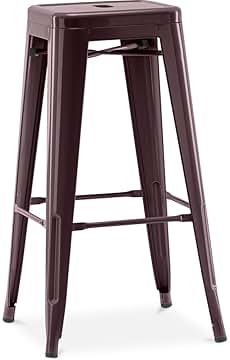 Location de Tabouret tolix, modèle H, couleur Gunmetal